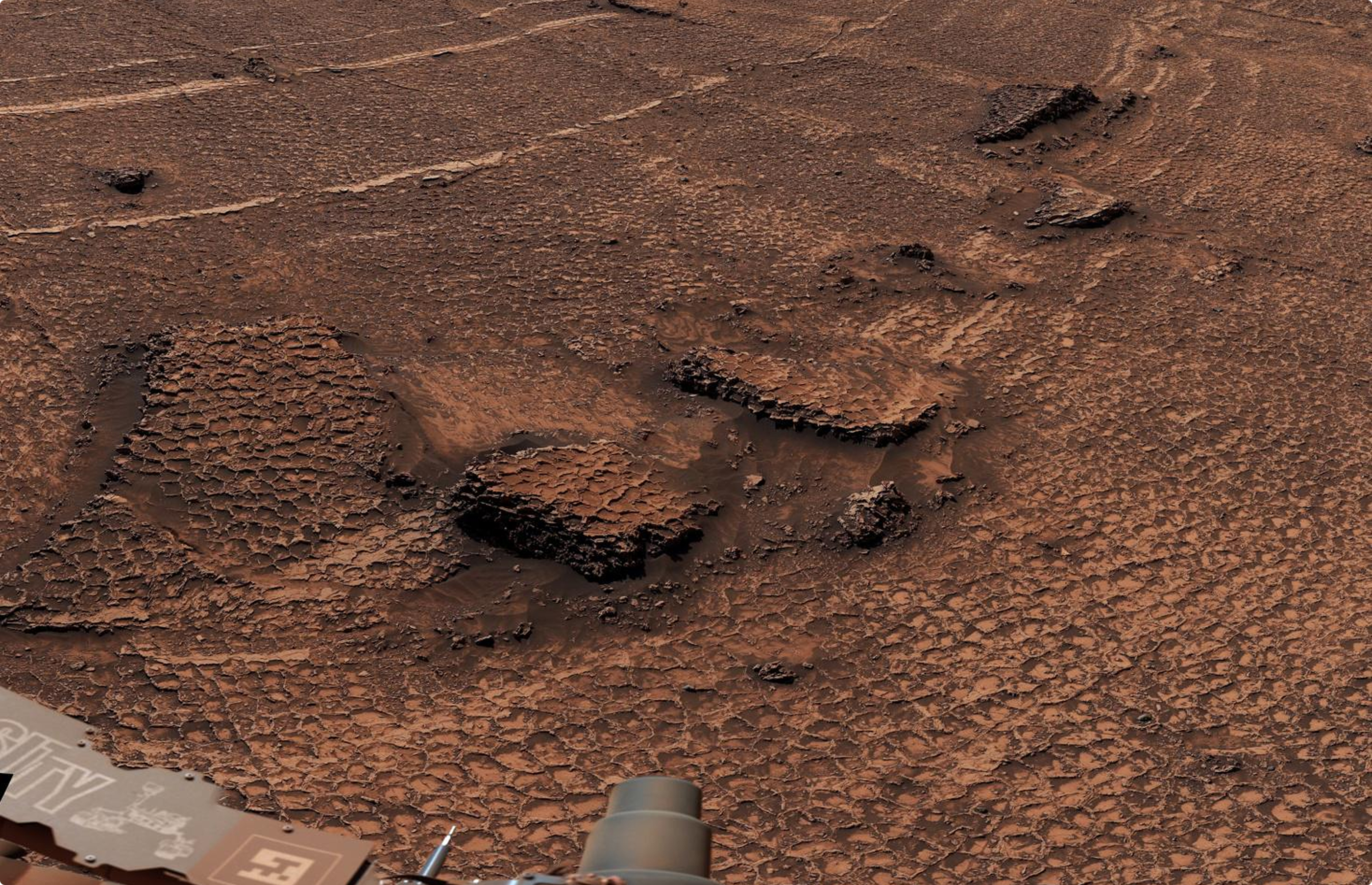 NASA’s Curiosity Mars Rover Discovers Field of Honeycomb Textures